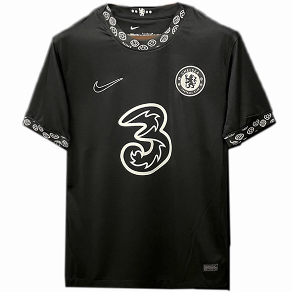Chelsea maglia da calcio da uomo nera sportiva da uomo maglia da allenamento pre-partita maglia da calcio 2022-2023
